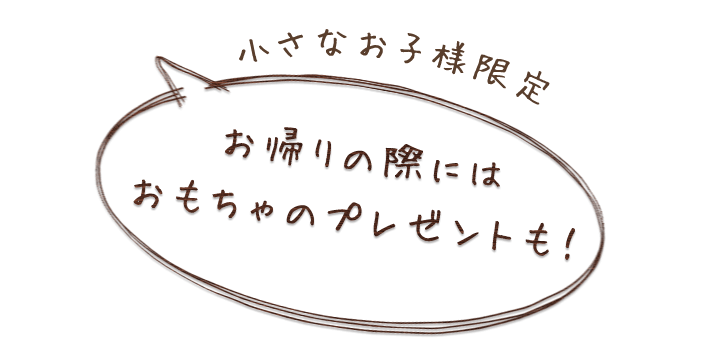 小さなお子様限定